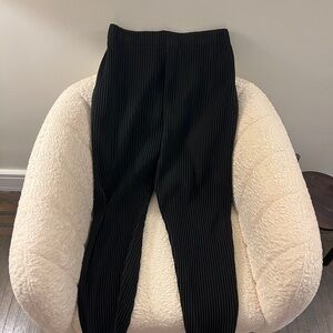Hommes Plisse Issey Miyake Black Pleated Tapered Pants